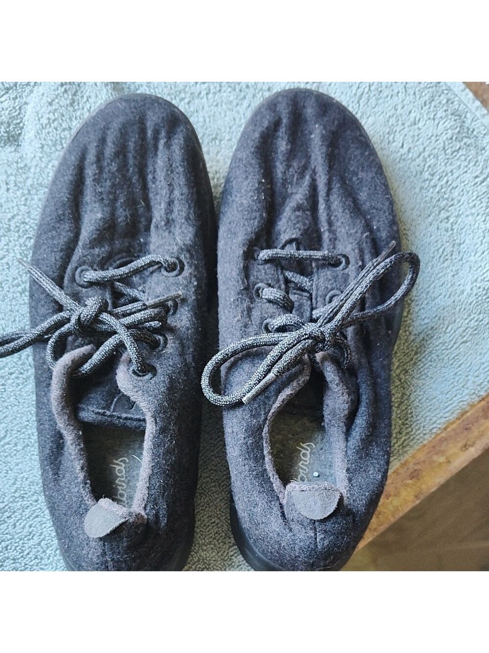 Cozy Black Wool Sneakers